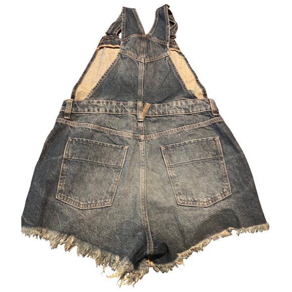Free People Sunkiss Shorts Overall Denim Size 6 - Picture 8 of 8